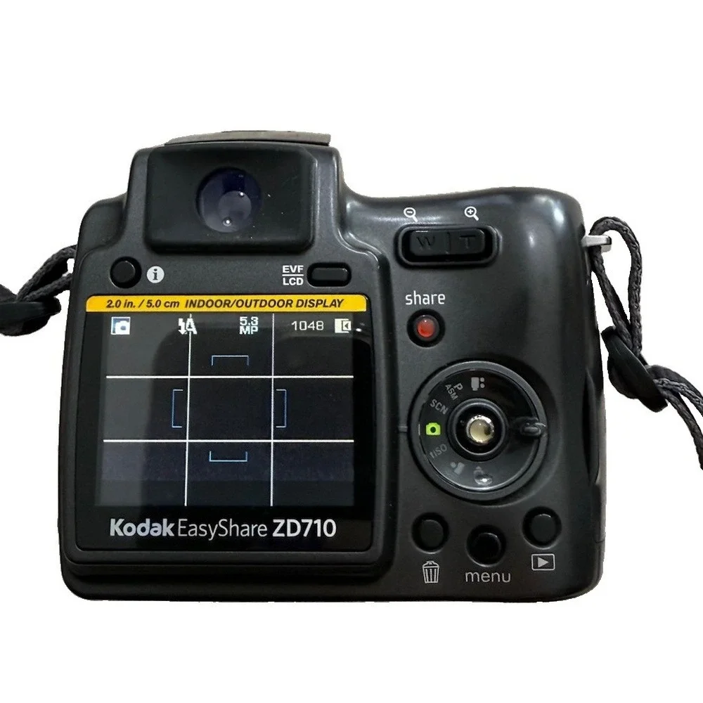 Kodak Digital Camera EasyShare ZD710 7.1MP Black Tested Clean 2 GB Memory Card